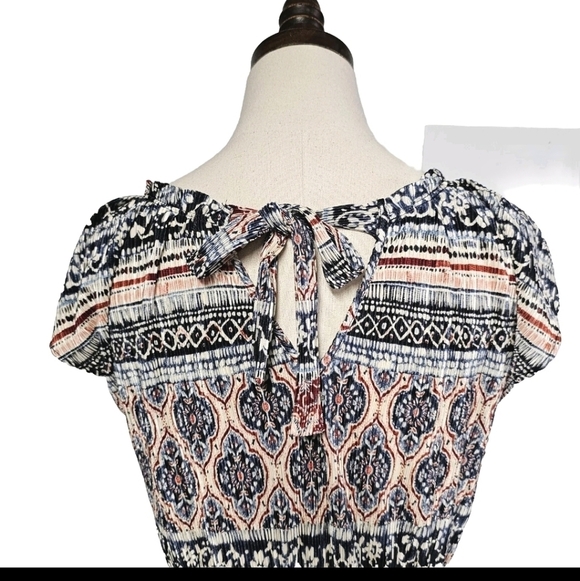 Women's LC Lauren Conrad Abstract Stripe Pleated Shift Dress - Picture 5 of 14